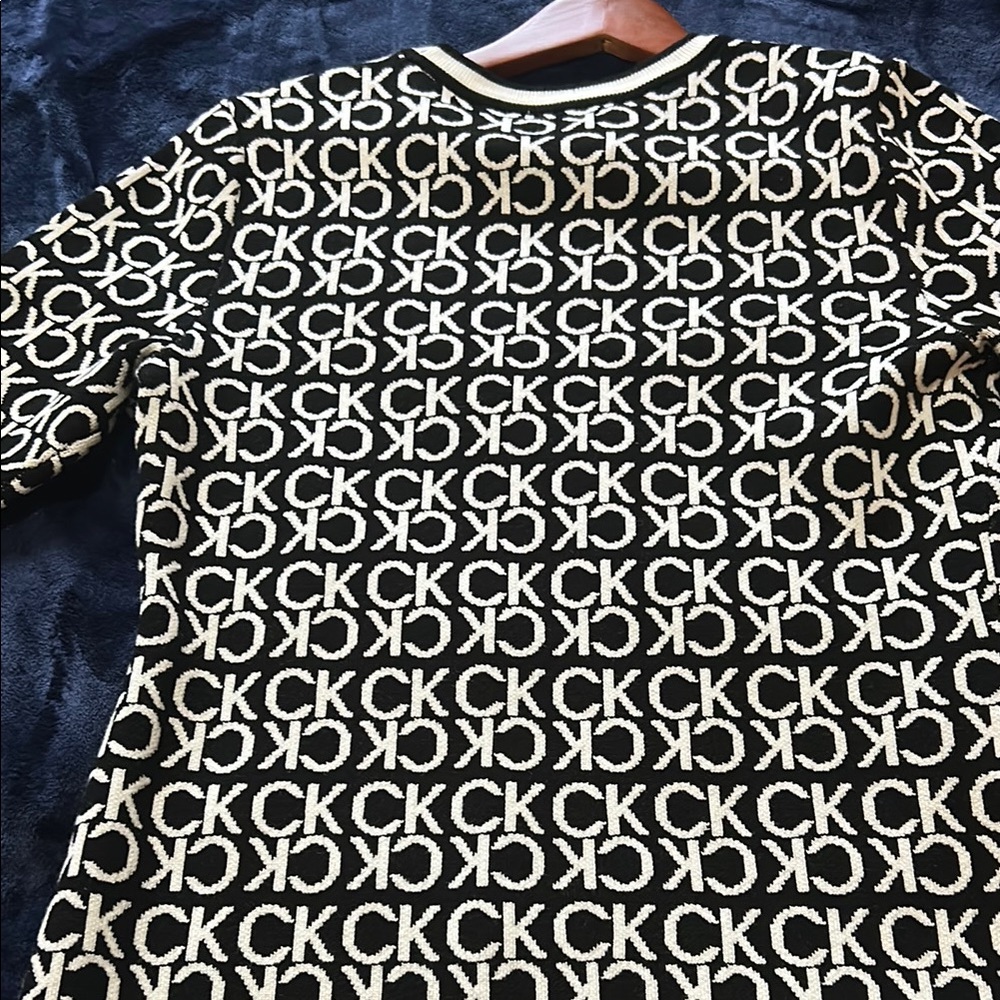 CK Logo Patterned Dress - Picture 3 of 6